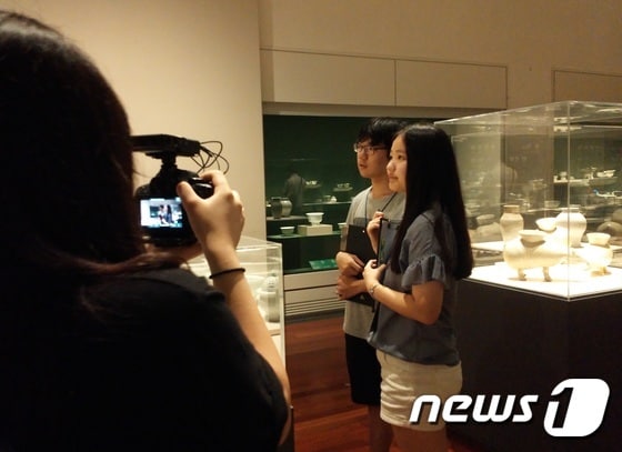 주제 스토리 영상 촬영 (국립중앙박물관 제공) © News1