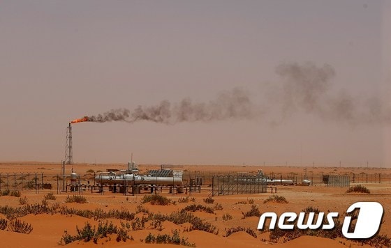 사우디 코우리스의 아람코 '펌프3'. © AFP=뉴스1