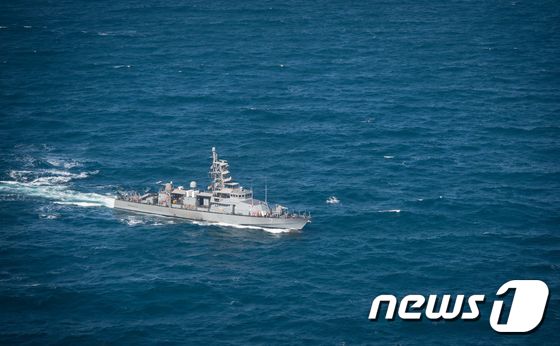 페르시아만을 항해하는 미 해군 함정 (자료사진) © AFP=뉴스1