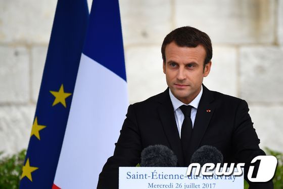 에마뉘엘 마크롱 프랑스 대통령. © AFP=뉴스1