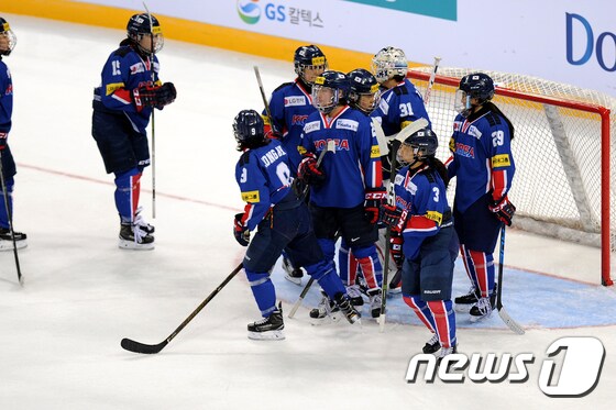 한국 여자 아이스하키 대표팀.  © News1 DB