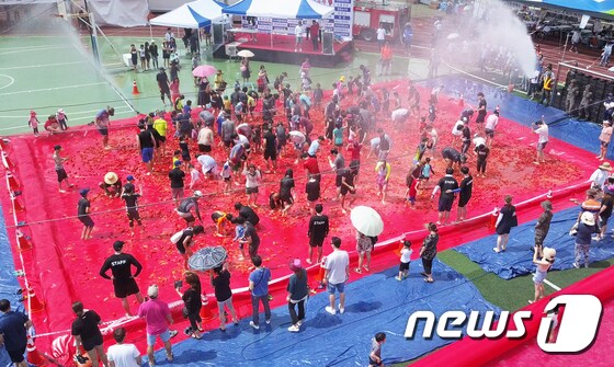 제6회 둔내고랭지토마토축제 모습(뉴스1 DB) © News1 