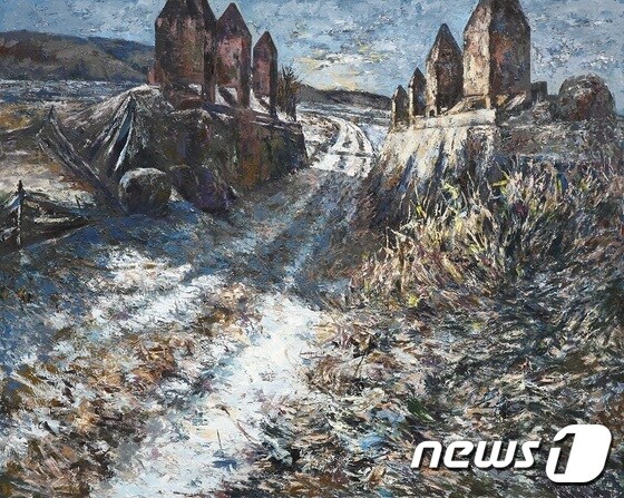 옛길 An Old Path, 2012, 캔버스에 유채 Oil on canvas, 181.8x227.3cm (학고재갤러리 제공) © News1