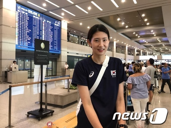 한국 여자 배구대표팀의 센터 김수지. © News1