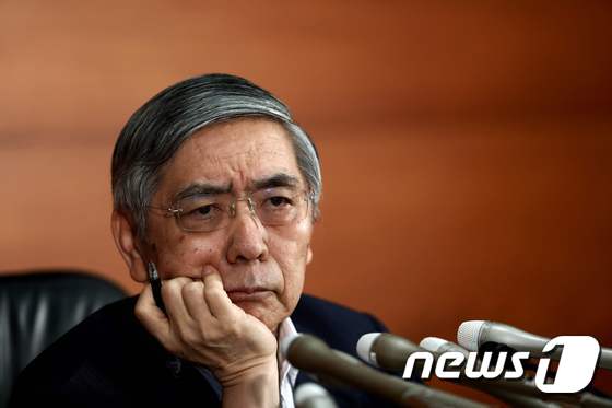 구로다 하루히코 일본은행 총재. © AFP=뉴스1