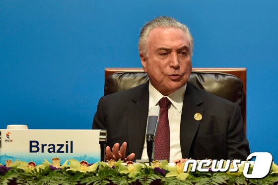 미셰우 테메르 브라질 대통령 <자료사진> © AFP=뉴스1