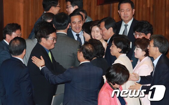 국회 본회의장.  © News1 이동원 기자