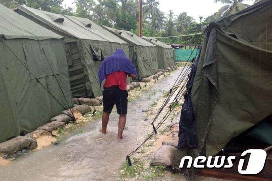 파푸아뉴기니 마누스섬의 호주 역외 난민수용 시설. (자료사진) © AFP=뉴스1