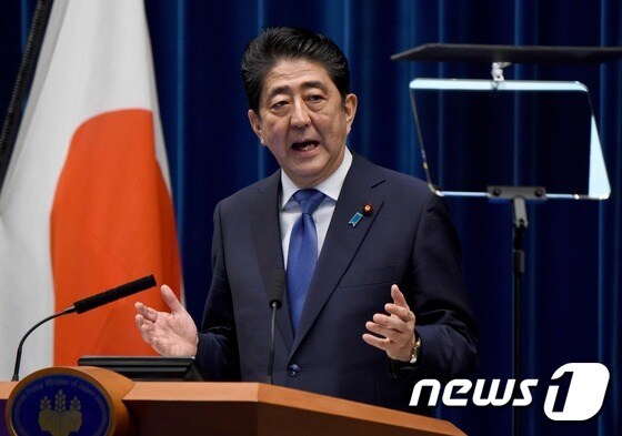 아베 신조 일본 총리(자료사진) © AFP=뉴스1