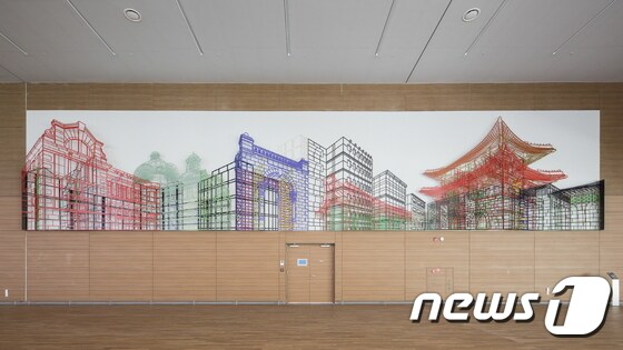 김병주의 작품 '앰비규어스 월'(Ambiguous Wall)'© News1