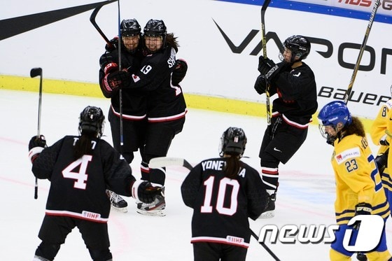 일본 여자 아이스하키 대표팀. © AFP=News1