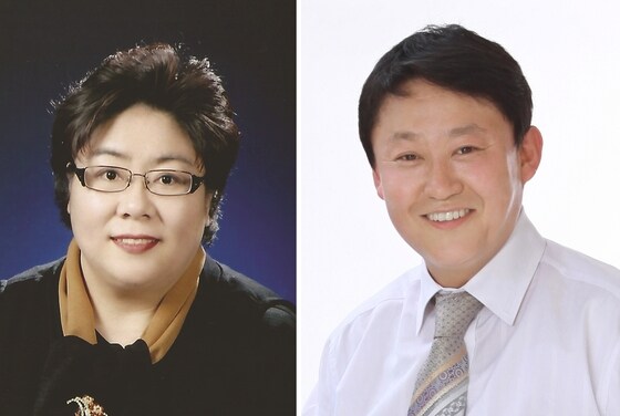 국민의당 탈당계를 제출한 군산시의회 박정희(사진 왼쪽), 김우민 의원(오른쪽). © News1