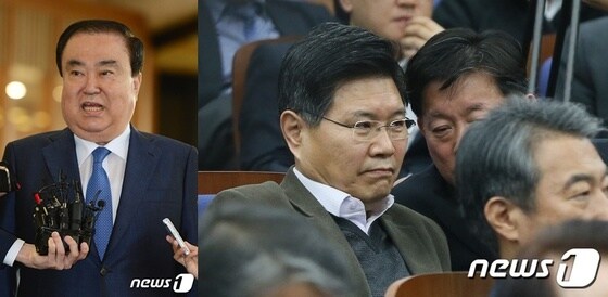 문희상(좌), 홍문종(우) © News1