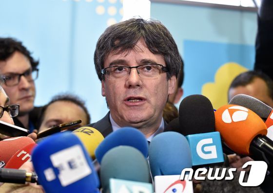 카를레스 푸지데몬 전 카탈루냐 자치정부 수반. © AFP=뉴스1