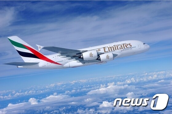 에미레이트 항공 A380 항공기© News1