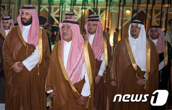 사우디아라비아 왕실 인사들. <자료사진> © AFP=뉴스1