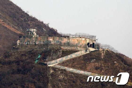 비무장지대(DMZ) 내 GP(감시초소) © News1 사진공동취재단
