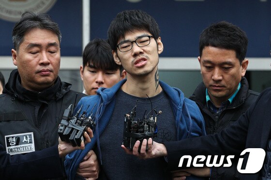 PC방 아르바이트생을 살해한 혐의로 구속된 김성수씨(31)© News1 성동훈 기자