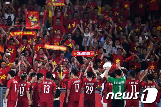 10년 만의 스즈키컵 정상탈환을 노리는 베트남이 말레이시아와의 결승 1차전에서 2-2로 비겼다. 유리한 쪽은 베트남이다. © AFP=News1