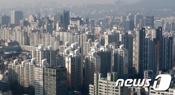 서울 일대 아파트단지 모습. 2018.12.17/뉴스1 © News1 이승배 기자
