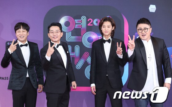 '1박2일' 차태현(왼쪽부터), 김준호, 정준영, 데프콘/뉴스1 © News1