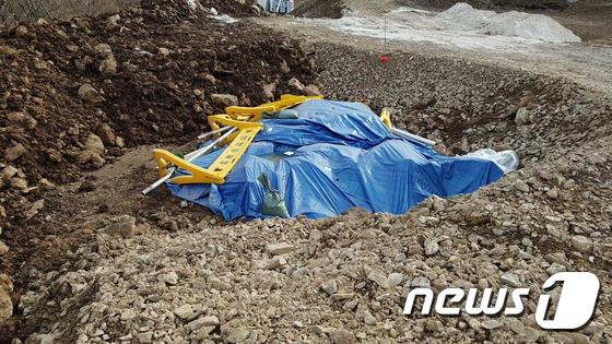 정선군 신동읍 고인돌 유적지 발굴조사 © News1 박하림 기자