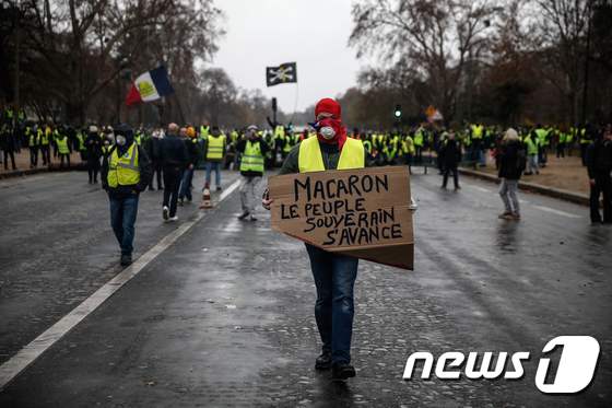 프랑스 노란조끼 시위대 © AFP=뉴스1