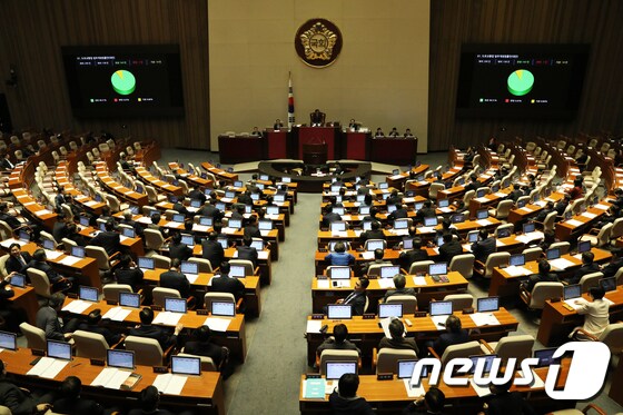 국회 본회의장 전경. 2018.12.7/뉴스1 © News1 민경석 기자