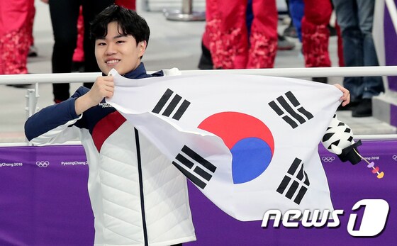 스피드스케이팅 1500m 김민석 '첫 올림픽서 동메달'