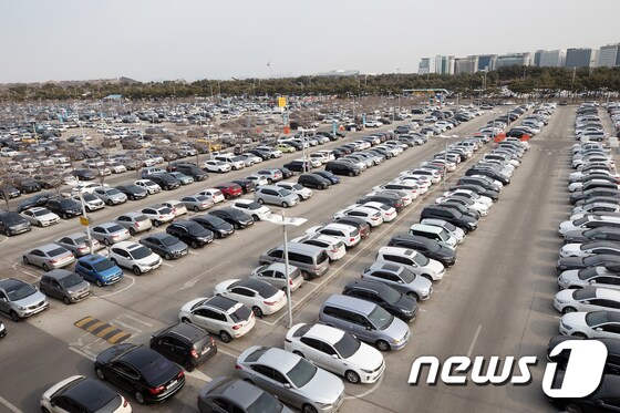 인천국제공항 주차장.© News1 