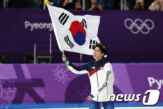 2018 평창 동계올림픽 남자 500m에서 은메달을 획득한 차민규(25). /뉴스1 DB © News1 임세영 기자