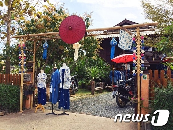 치앙마이의 천연 염색옷 상점© News1