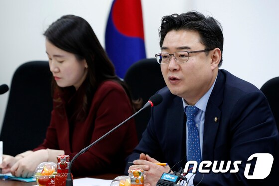김성원 자유한국당 원내대변인.  뉴스1 © News1 안은나 기자