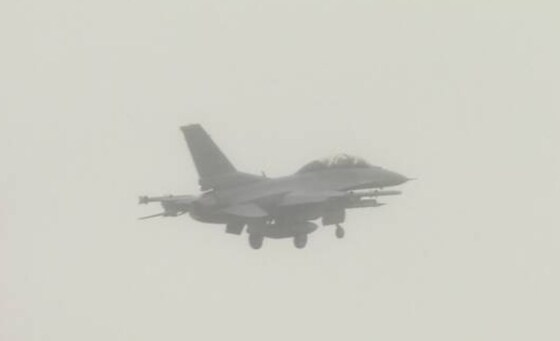 F-16 전투기 <츨처=NHK 갈무리>
