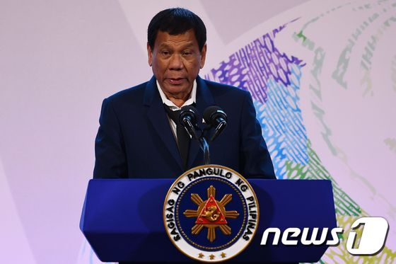 로드리고 두테르테 필리핀 대통령. <자료사진> © AFP=뉴스1