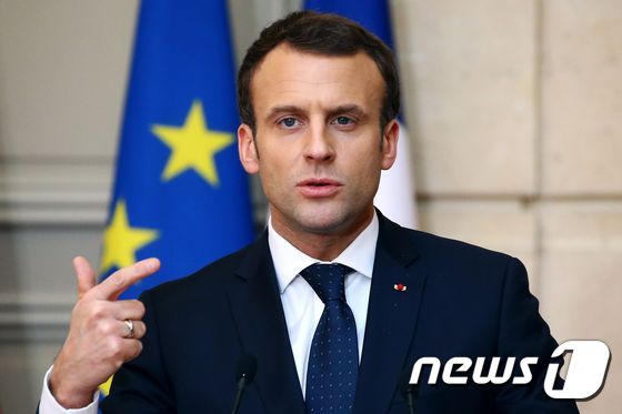  에마뉘엘 마크롱 프랑스 대통령. <자료사진> © AFP=뉴스1