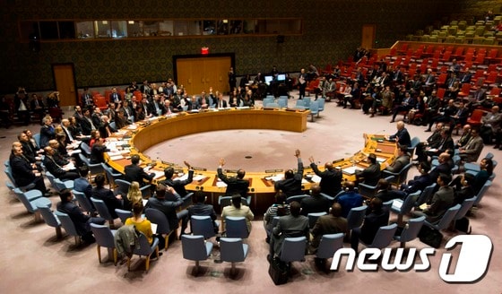  유엔  안전보장이사회 표결(자료사진). © AFP=뉴스1 