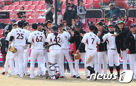 2년 연속 시범경기 1위에 오른 kt 위즈./뉴스1 DB © News1 오장환 기자