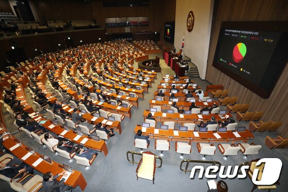 국회 본회의장. /뉴스1 © News1 박세연 기자