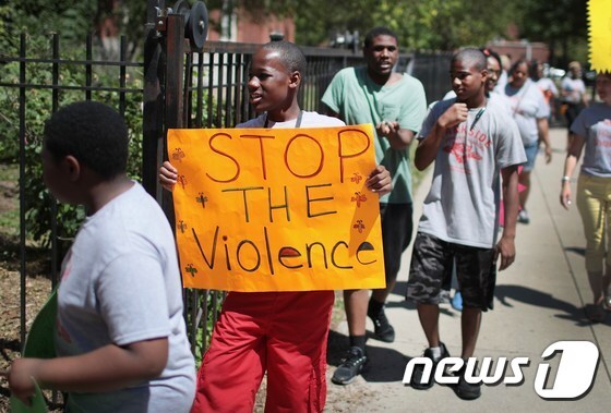 총기 규제를 촉구하는 미국 고등학생 시위대. © AFP=뉴스1