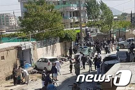 22일(현지시간) 아프가니스탄 수도 카불에서 자살 폭탄 테러가 발생해 4명이 숨졌다. © News1
