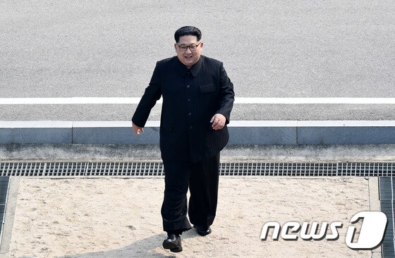 김정은 북한 국무위원장. 2018.4.27/뉴스1 © News1 한국공동사진기자단