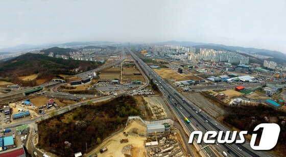 보정 마북 경제신도시 예상구역 전경.(용인시 제공)© News1