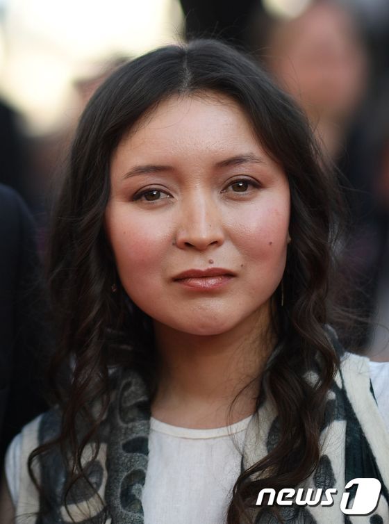 Kazakh actress Samal Yeslyamova arrives on May 19, 2018 for the closing ceremony and the screening of the film 