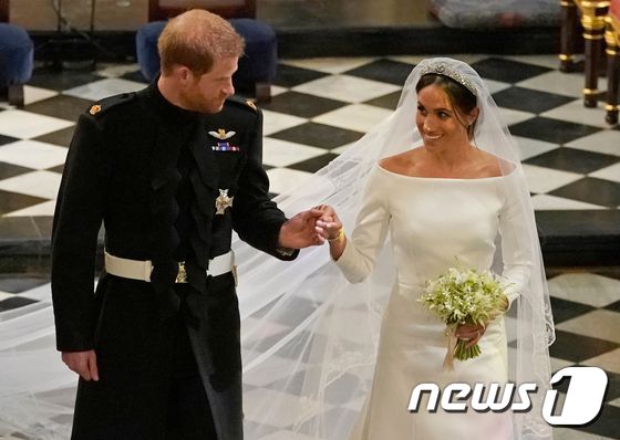 영국의 해리 왕자와 미국 배우 메건 마클은 지난 19일 결혼했다. © AFP=뉴스1
