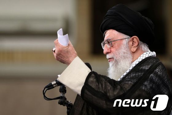 아야톨라 알리 하메네이 이란의 최고 지도자. © AFP=뉴스1 