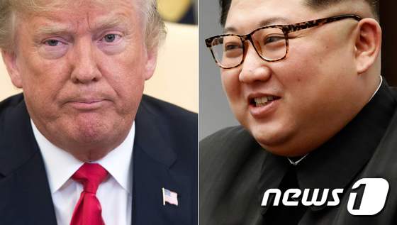 도널드 트럼프 미국 대통령(왼쪽)과 김정은 북한 국무위원장(오른쪽). © AFP=뉴스1