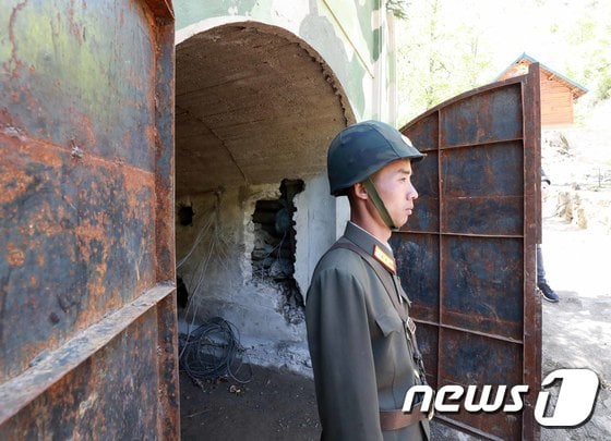 북한 함경북도 길주군 풍계리 핵실험장의 모습. 2018.5.25/뉴스1 © News1 사진공동취재단