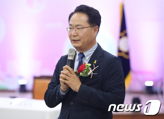 송주명 경기도교육가 후보 '정책선거 다짐'