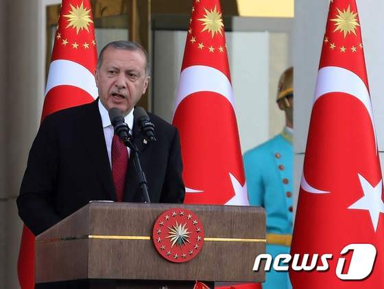 레제프 타이이프 에르도안 터키 대통령 © AFP=뉴스1 © News1 우동명 기자